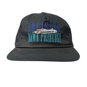 Dawn Princess Cruise Ship Star Voyager Vintage Strapback Hat Cap Dad 90's Retro